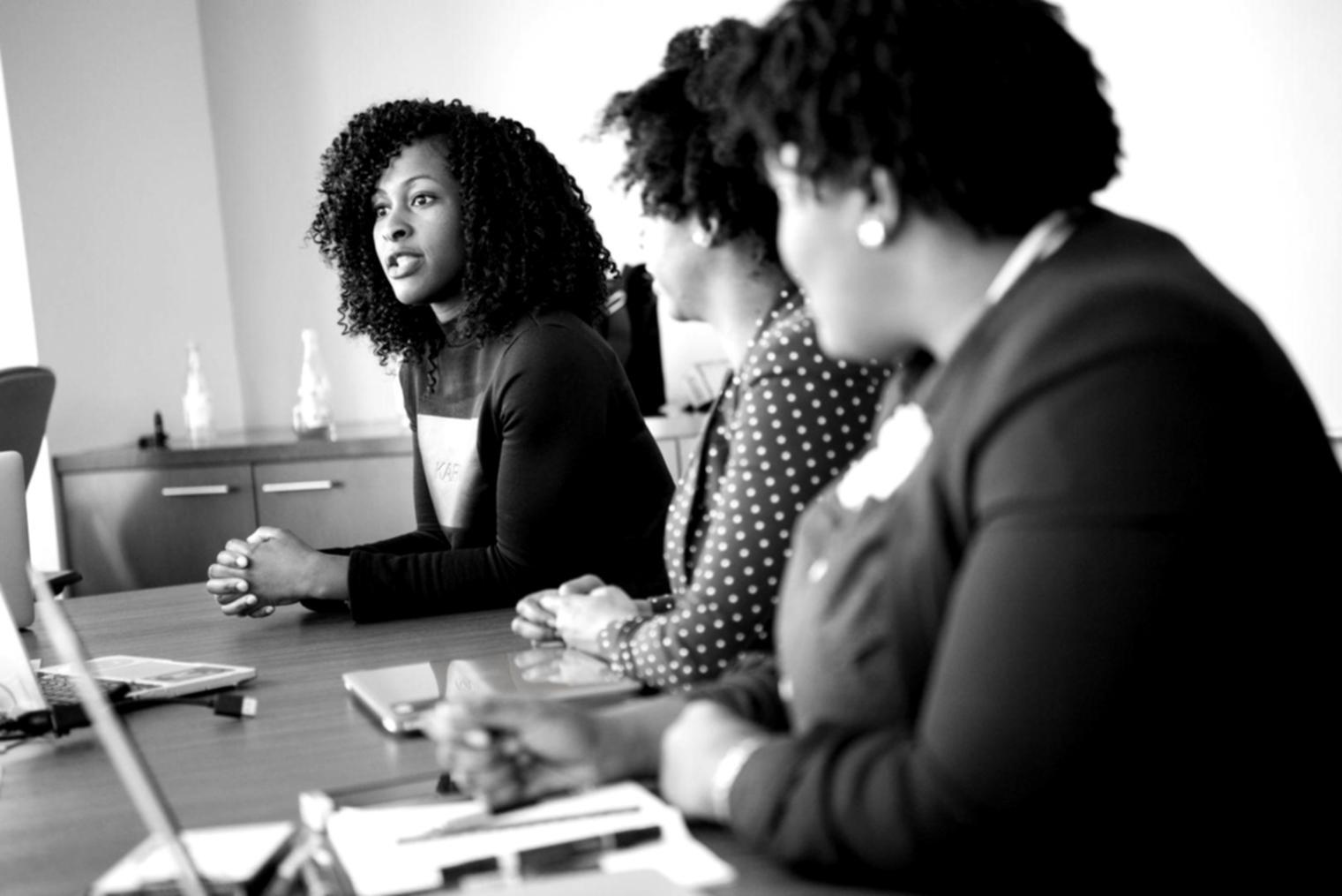 Professional training session with financial communication workshop